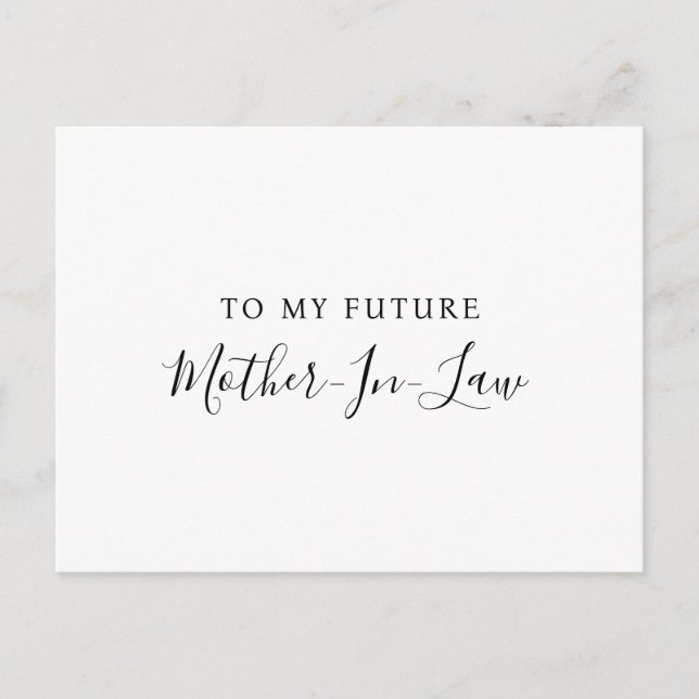 Carte postale à ma future belle-mère (Devant)