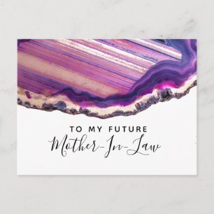Carte Postale À ma future belle-mère pierre de taille