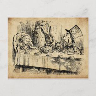 Carte Postale A Mad Tea-Party (1865) de John Tenniel