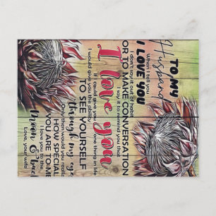 Carte Postale À Mon Mari Design  Décoration Familiale  