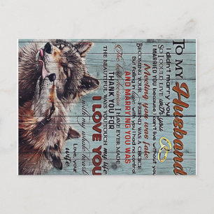Carte Postale À Mon Mari Design, Nouveau cadeau maison