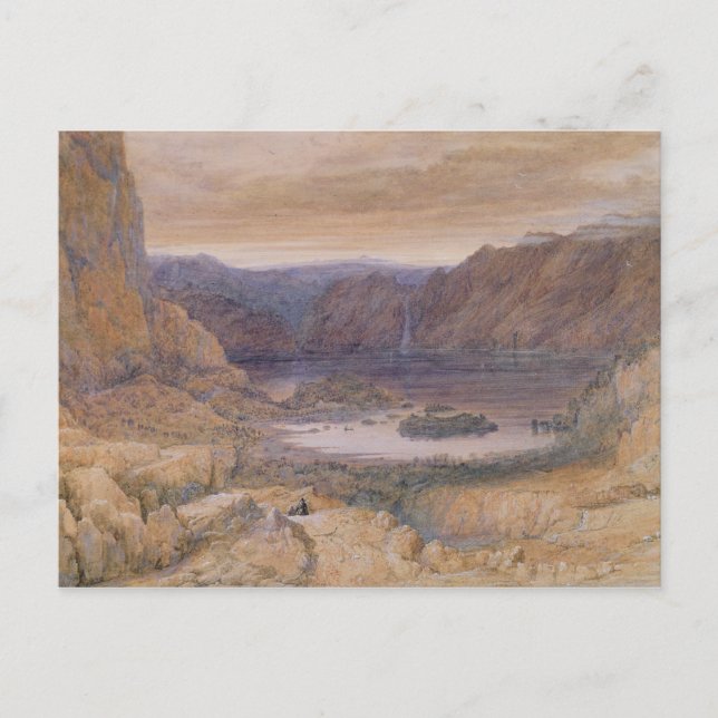 Carte Postale A Mountain Lake (Norvège), vers 1827 (Devant)