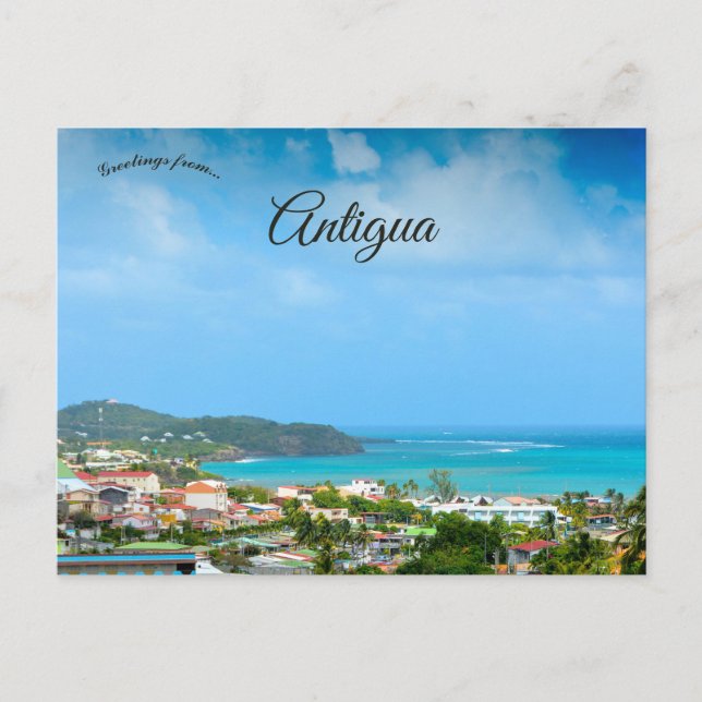 Carte Postale A Municipality on the Southern Coast of Antigua (Devant)
