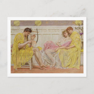 Carte Postale A Musician, vers 1867 (huile sur toile)