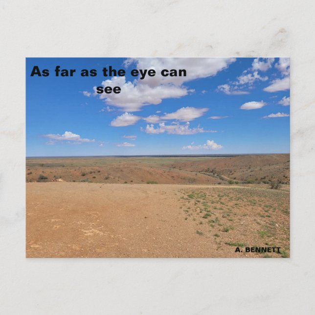 Carte Postale A perte de vue (Devant)