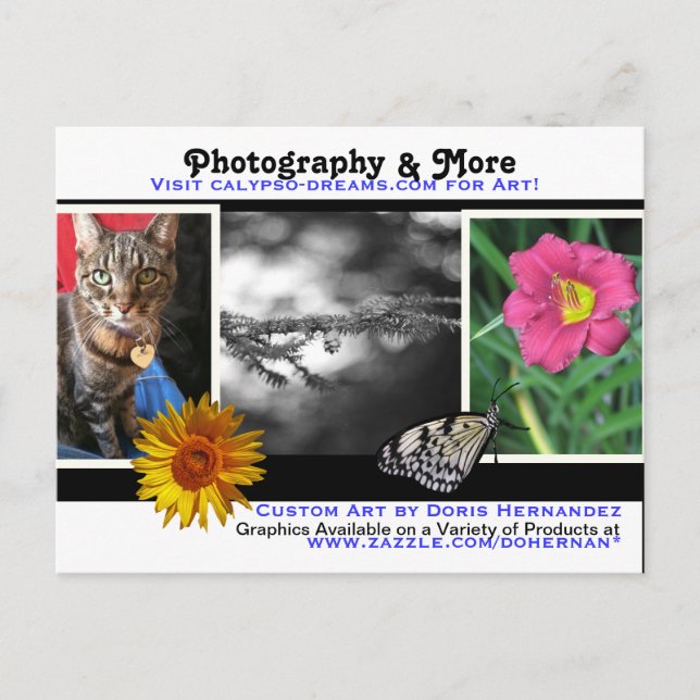 Carte postale A* Photographie et plus Carte de vis (Devant)