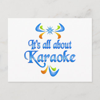 Carte Postale A propos de Karaoke