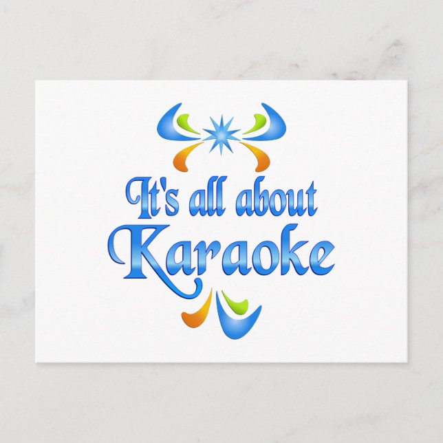 Carte Postale A propos de Karaoke (Devant)