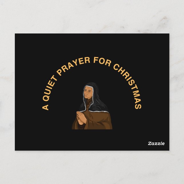 CARTE POSTALE A QUIET PRAYER FOR CHRISTMAS (Dos)