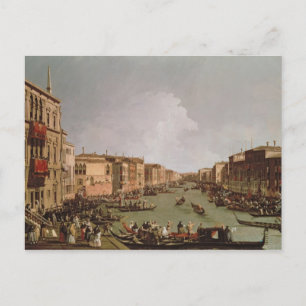 Carte Postale A Regatta sur le Grand Canal, c.1735