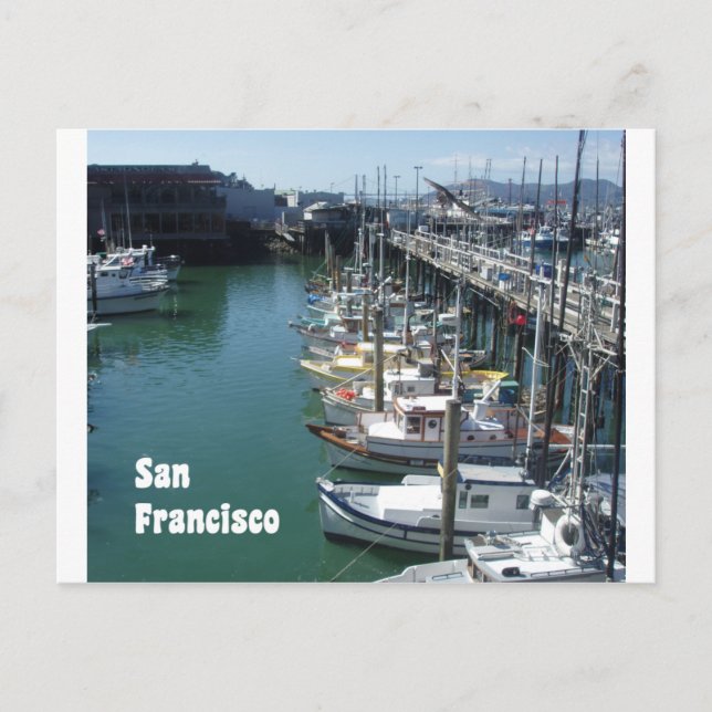 Carte Postale À San Francisco Docks photo Pittoresque (Devant)