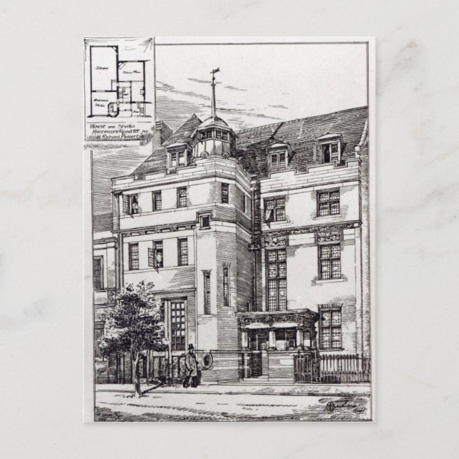 Carte Postale A Sculptors Studio, 1892 (Devant)