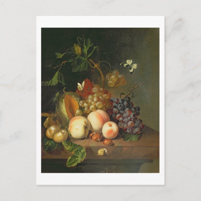 Carte Postale A Still Life on a Marble Ledge (Devant)