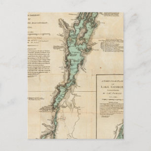Carte Postale A Survey of Lake Champlain