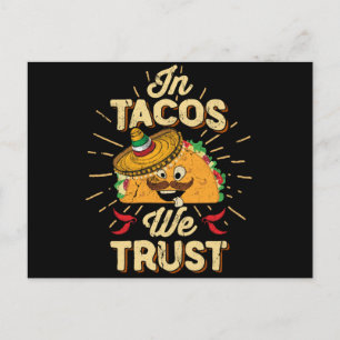 Carte Postale À Taco Nous faisons confiance à Taco Mardi Cinco d