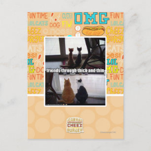 Carte Postale À travers épais et mince