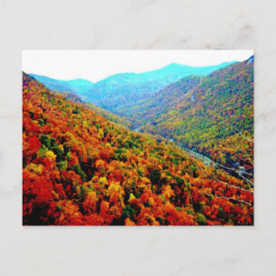 Carte Postale À travers la chaîne des Smokey Mountain