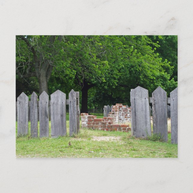 Carte Postale À travers la clôture (Devant)