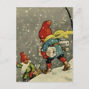 Carte Postale "A travers la tempête de neige" par Jenny Nystrom