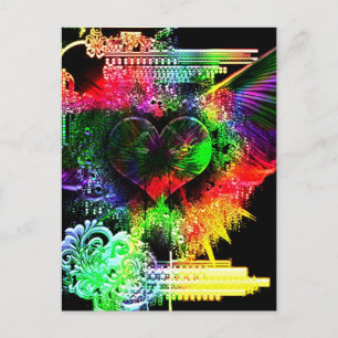 Carte Postale À travers le coeur 5