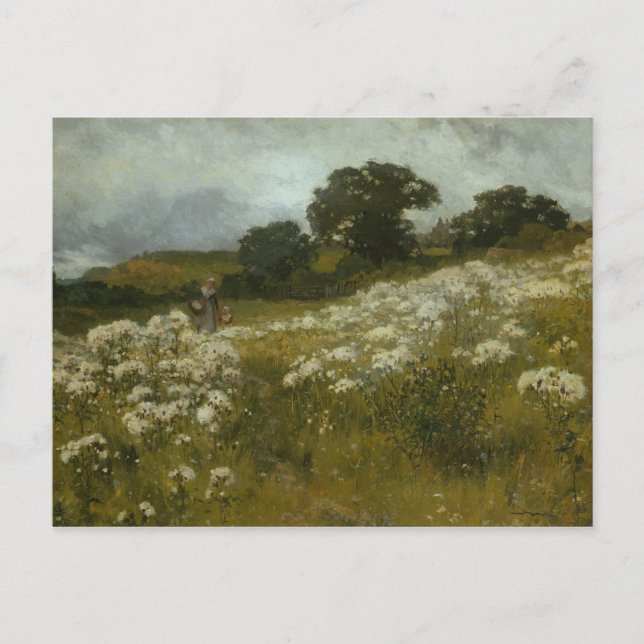 Carte Postale À travers les champs (Devant)