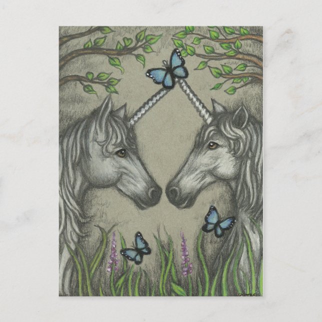 Carte Postale A Unicorn Greeting Postcard (Devant)