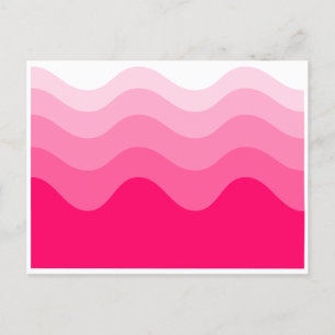 carte postale à vague rose