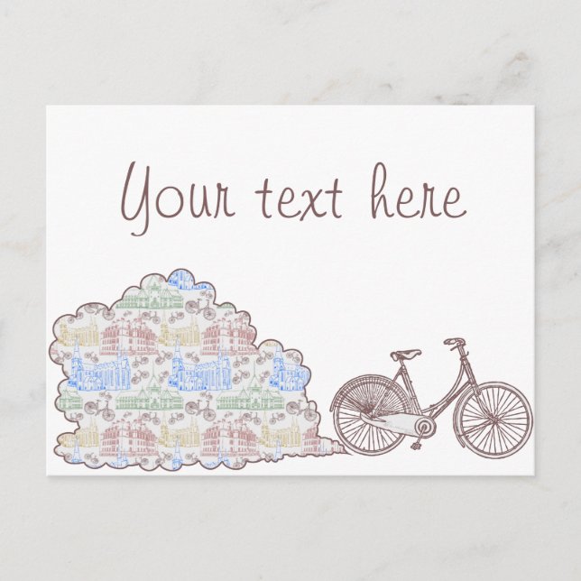 Carte Postale À vélo Aarhus, (Devant)