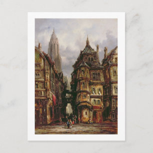 Carte Postale A View in the Jewish Quarter, Francfort, 1877