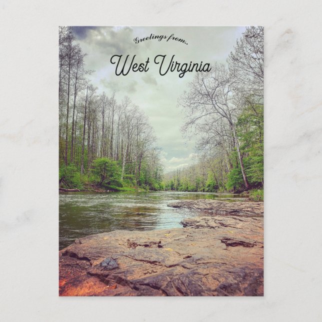 Carte Postale A View of Bergoo West Virginia (Devant)