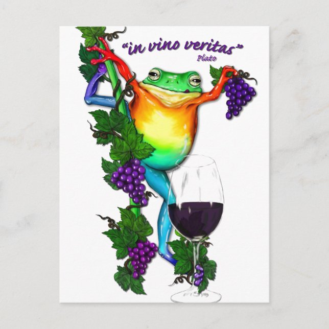 Carte Postale À Vino Veritas (Devant)
