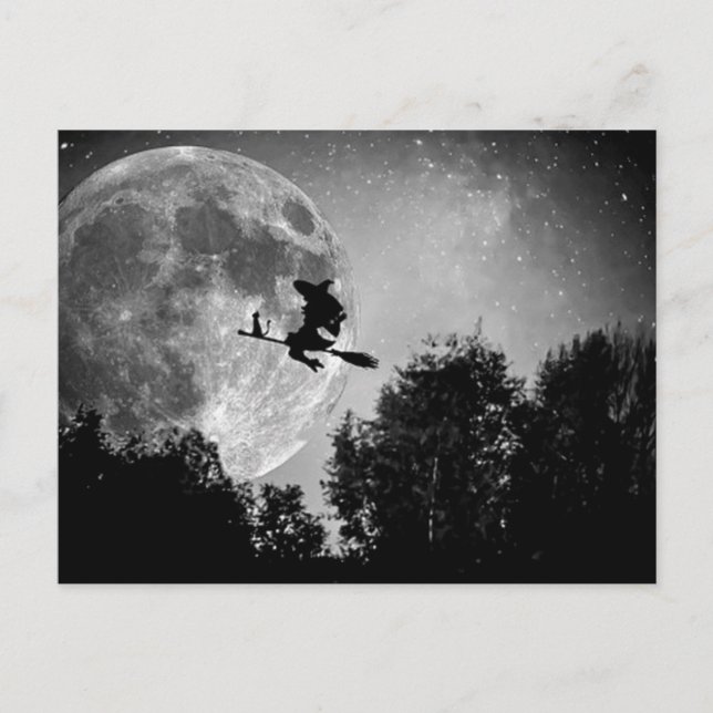 Carte Postale A Witches Broom Ride (Devant)