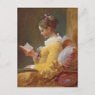 Carte Postale A Young Girl Reading, The Reader de J. Fragonard