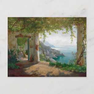 Carte Postale Aagaard Loggia Amalfi Italy Painting