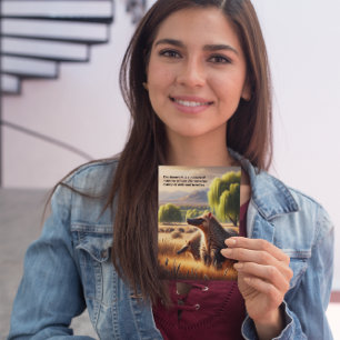 Carte Postale Aardvark Tranquil Harmony : Le duo de la faune à M