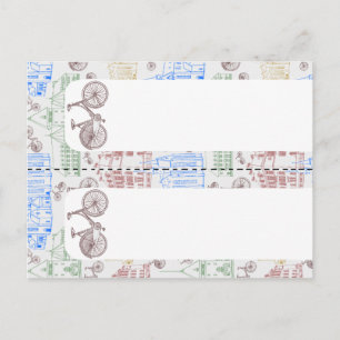 Carte Postale Aarhus à vélo, 2x signets