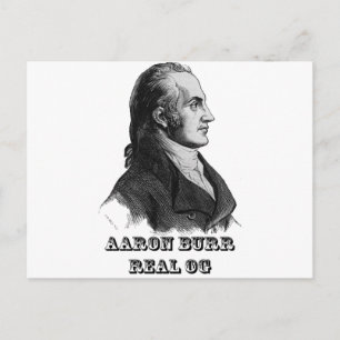 Carte Postale Aaron Burr Original Gangsta