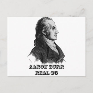 Carte Postale Aaron Burr Original Gangsta