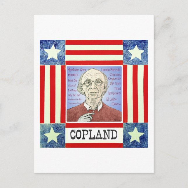 Carte postale Aaron Copland (Devant)