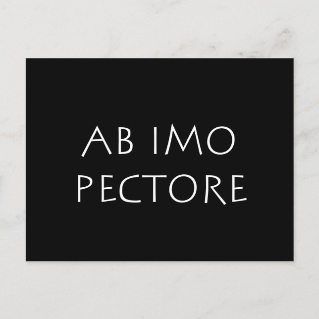 Carte Postale Ab imo pectore (Devant)