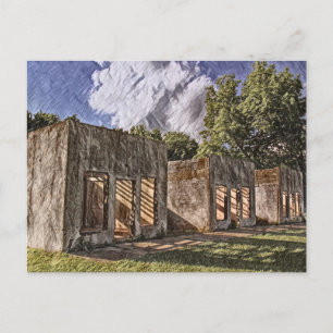 Carte Postale Abandonné Route 66 Peinture de motel