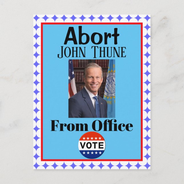 Carte postale Abandonner John Thune (Devant)