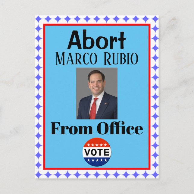 Carte Postale Abandonner Marco Rubio (Devant)
