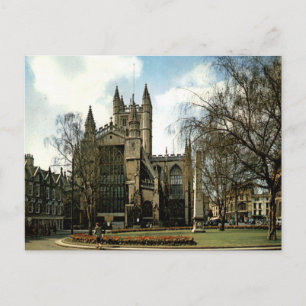 Carte Postale Abbaye de Bath Architecture Vintage Somerset Vue