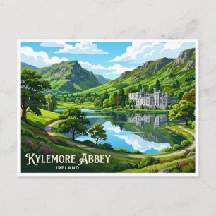 Carte Postale Abbaye de Kylemore Letterfrack Irlande
