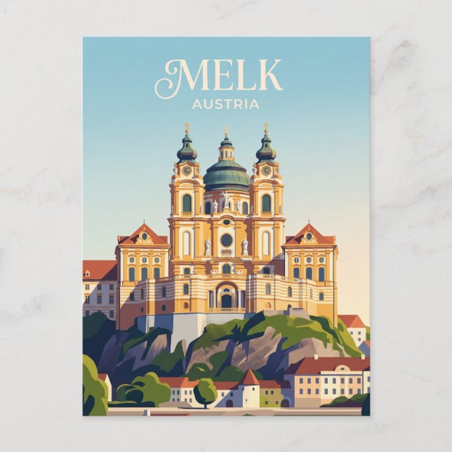 Carte Postale Abbaye de Melk Autriche (Devant)