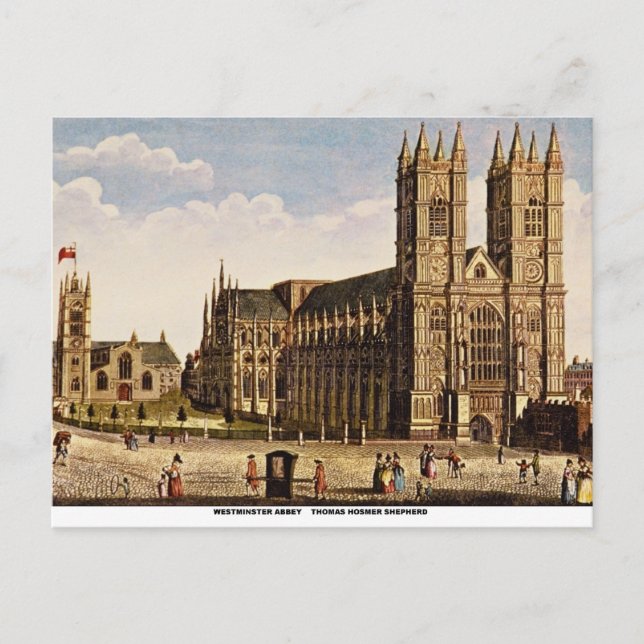 Carte Postale Abbaye de Westminster (Devant)