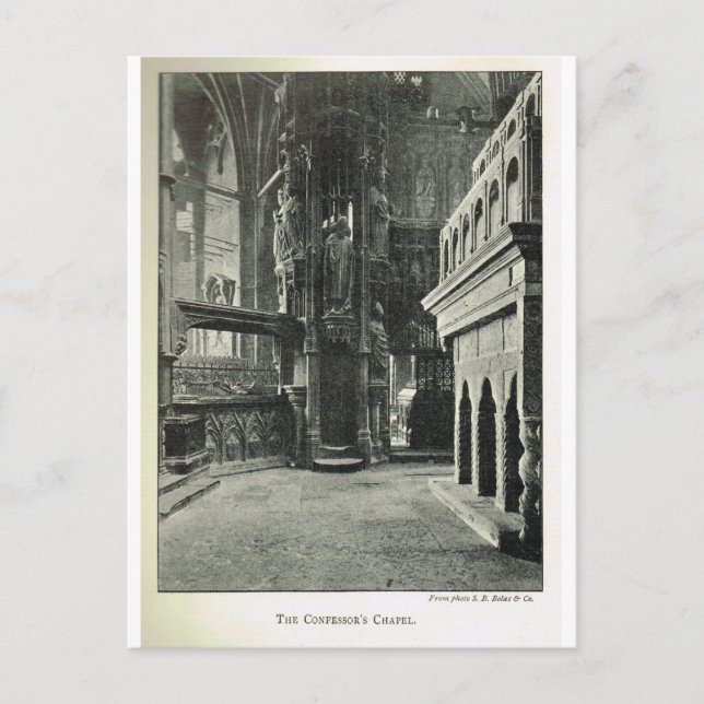 Carte Postale Abbaye de Westminster, chapelle du Confesseur 1904 (Devant)