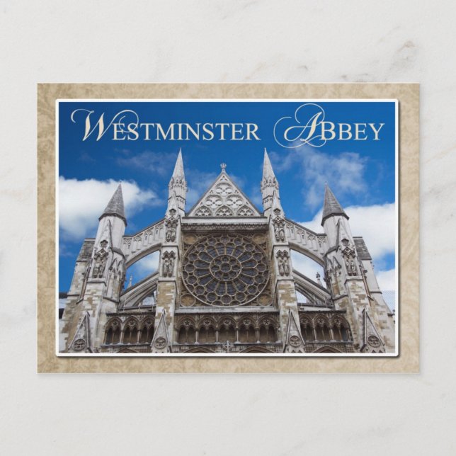 Carte Postale Abbaye de Westminster, Londres, Angleterre (Devant)