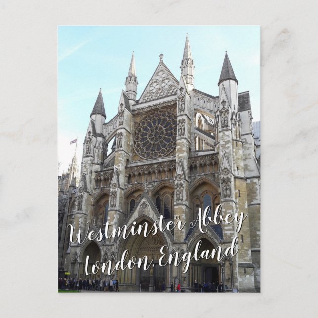 Carte Postale Abbaye de Westminster — Londres, Angleterre   (Devant)